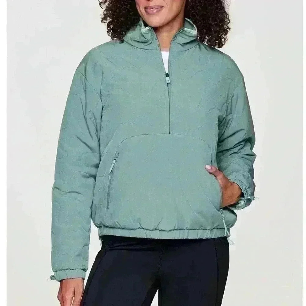 AVALANCHE half zip waterproof women pullover size L in green - Picture 1 of 4